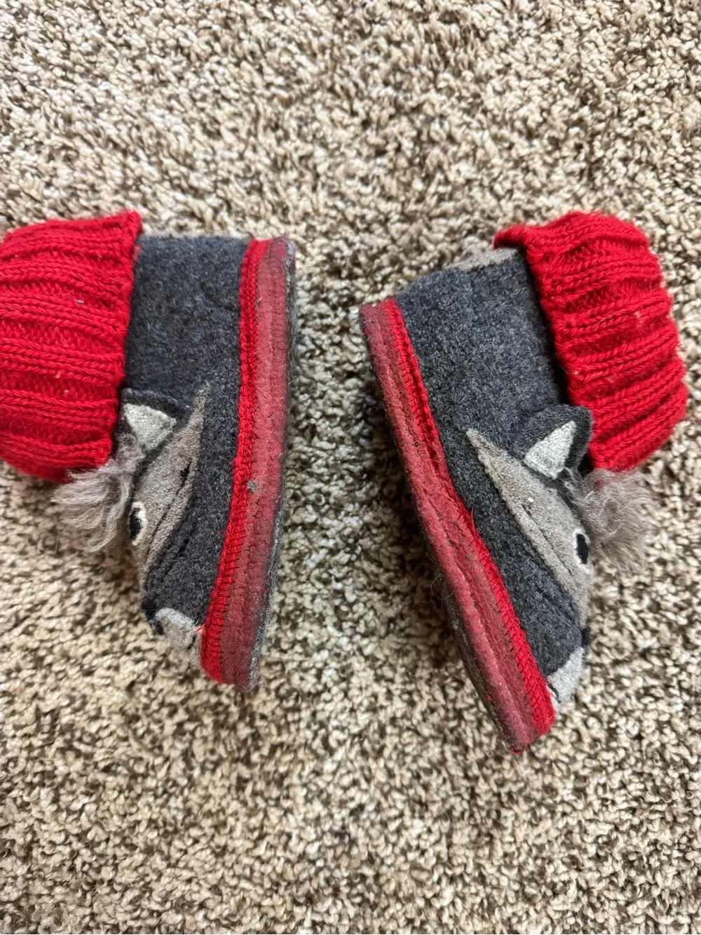 Garnet Hill Raccoon Slippers